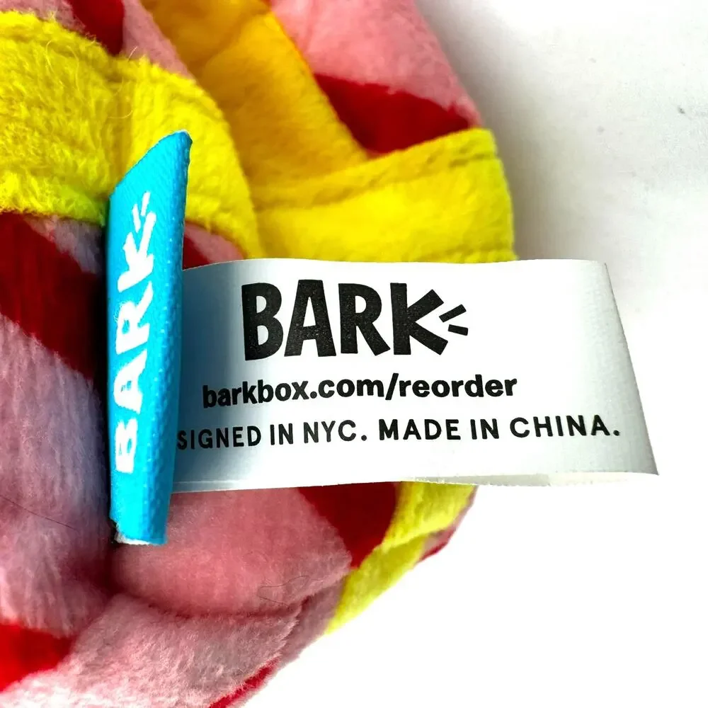 BARK BOX‎ | NEW Grinchy Gift Medium Plush Dog Toy Ball Squeaker Bonus Toy Inside